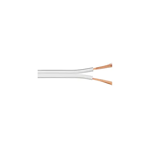 MicroConnect Lautsprecherkabel weiß / 2 x 1,5 mm / 25 m