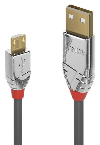 Lindy USB-A - Micro-USB B / Kabel / USB 2.0 / 5 m / grau