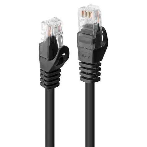 Lindy CAT6 U/UTP 1m schwarz / Netzwerkkabel / RJ-45