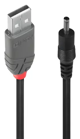 Lindy USB-A - DC schwarz / Stromkabel / 5 V / 1,5 m
