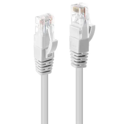 Lindy U/UTP Cat 6 weiß / Netzwerkkabel / 2 m / RJ-45