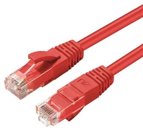 MicroConnect CAT6a U/UTP 0,5 m rot / Patchkabel / LSZH