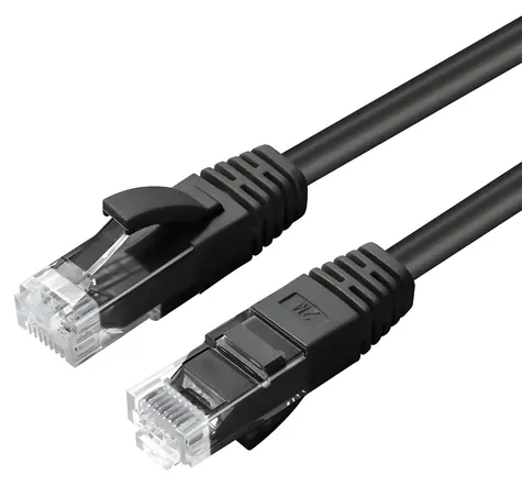 MicroConnect CAT6A U/UTP 20m schwarz / LSZH