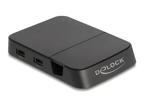 DeLock USB Typ-C 4K schwarz / Dockingstation / HDMI / USB-Hub / SD-Kartenleser / USB PD 15W