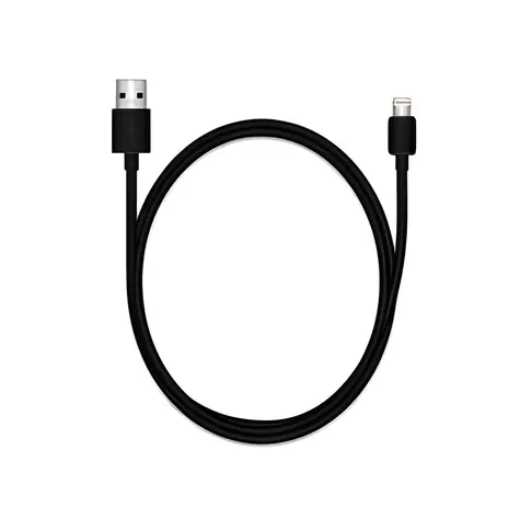 MediaRange USB-A - Lightning schwarz / Datenkabel / 1 m / MFi / USB 2.0