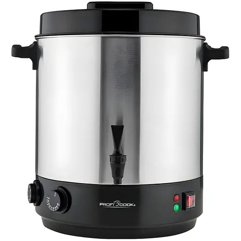 ProfiCook EKA 1283 / Einkochtopf + Schmortopf / 2100 W / 32 l / 30-100 °C / Ablasshahn