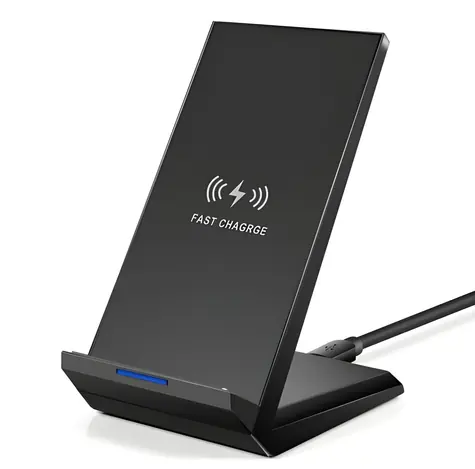 2GO Schwarz / Kabelloses Ladegerät / 15 W / Schnellladefunktion / USB-C-Kabel im Lieferumfang enthalten