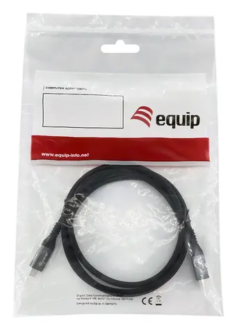 Equip mit USB4 Gen 3, schwarz / USB-C-Kabel / 40 Gbit/s / PD 240 W / 2 m