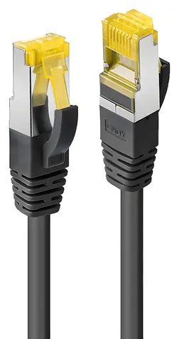 Lindy CAT6a U/UTP 1 m schwarz / Patchkabel / 10 Stück / LSZH / 500 MHz
