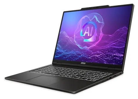 MSI Venture A16 AI+ A3HMG-036 grau / Notebook / 16" 2K OLED / AMD RYZEN AI 5 340 / 16 GB / 512 GB SSD / Radeon 840M / W11H