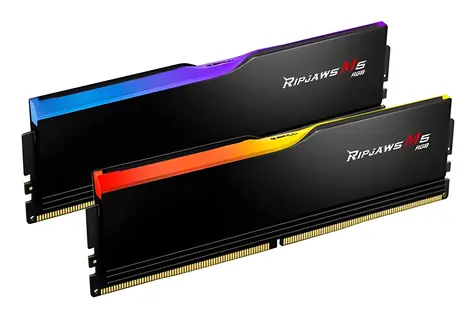 G.Skill Ripjaws M5 RGB 64 GB (2x32 GB) 6000 MHz / DDR5 / CL30 / DIMM / 1,4 V / Non-ECC / Unbuffered / XMP 3.0