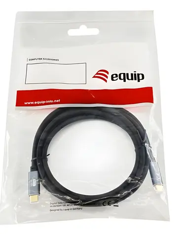 Equip -C-zu-USB-C-Kabel (schwarz) / USB 3.2 Gen 2 / 10 Gbit/s / PD 100 W / 3 m