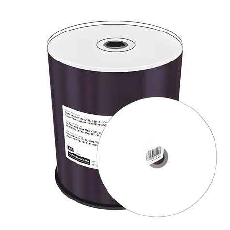 MediaRange MRPL605-C DVD+ R DL Inkjet-bedruckbar / Optisches Medium / 8,5 GB / 8x / 100 Stück / Spindel