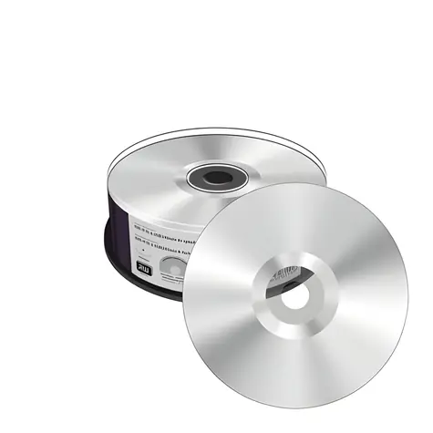 MediaRange DVD+ R DL 8,5 GB silber / DVD-Medium / 8x / Bedruckbar / Spindel 25 Stück