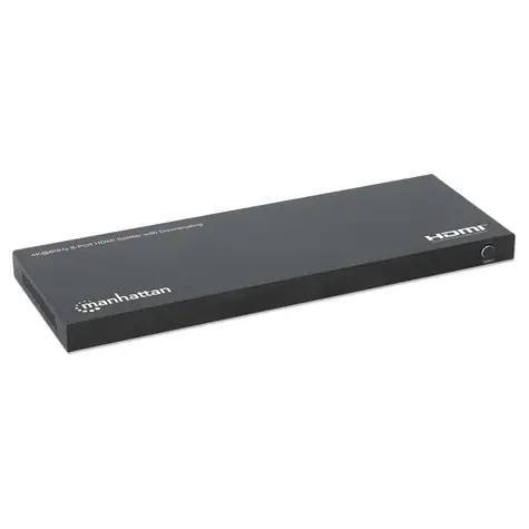 Manhattan HDMI-Splitter, 8 Ports / Hub / 4K 60Hz / 18 Gbit/s / Downscaling / HDCP 2.3