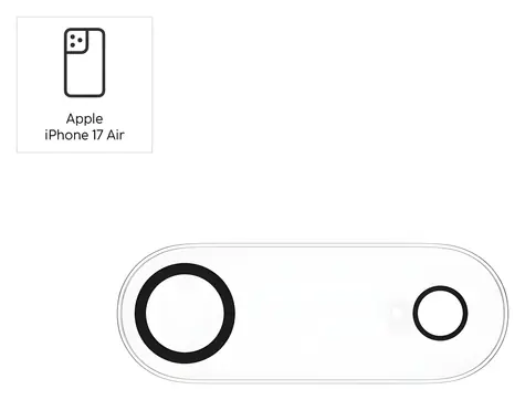 HAMA Cam Protect für Apple iPhone Air, transparent / Kameraschutzglas / 9H gehärtetes Glas