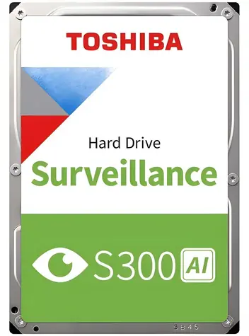 Toshiba S300 AI Surveillance 10 TB / HDD / 3,5" / SATA 6 Gbit/s / 512 MB Cache / 7.200 U/min / Intern