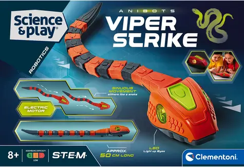Clementoni Science&Play Robotics: Viper Strike / Roboterbausatz / MINT / LED-Augen
