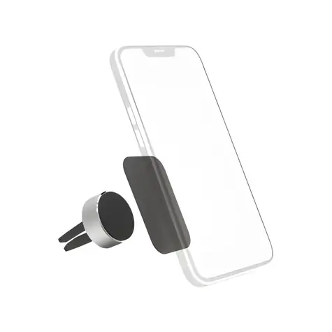 HAMA Magnet Alu schwarz / Auto-Handyhalterung / für Lüftungsschlitze / magnetisch / 360°