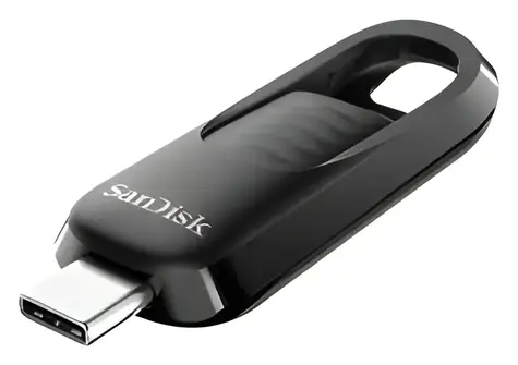 SanDisk Ultra Slider 256 GB / Flash-Speicher / USB-C / USB 3.2 Gen 1