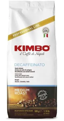 Kimbo Espresso Decaffeinato 500 g / Kaffeebohnen / entkoffeiniert