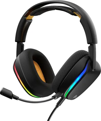 Glorious GHS Eternal RGB schwarz / Gaming-Kopfhörer / USB-C / Over-Ear / Stereo