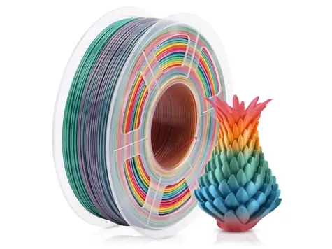 Xtendlan SILK PLA-Filament Rainbow Candy / 3D-Druckerfilament / PLA / 1,75 mm / 1 kg
