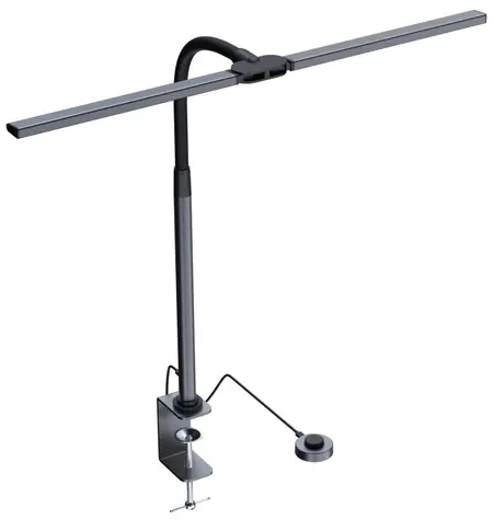 Immax LED-Büroleuchte schwarz-grau / Monitorleuchte / 950 lm / Farbtemperatur / dimmbar