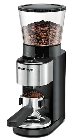 Rommelsbacher EKM 500 schwarz / Kaffeemühle / 160 W / Kapazität 400 g / Kegelmahlwerk / integrierte Waage