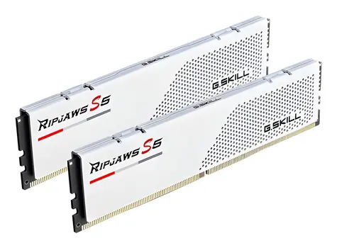 G.Skill Ripjaws S5 Weiß 32 GB (2x 16 GB) 6000 MHz / DDR5 / CL28 / 1,4 V / DIMM / Non-ECC / Unbuffered / XMP 3.0