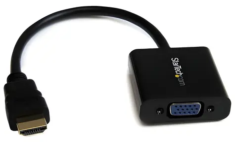 StarTech HDMI-zu-VGA-Adapter, schwarz / Reduzierung / 1080p / 60 Hz