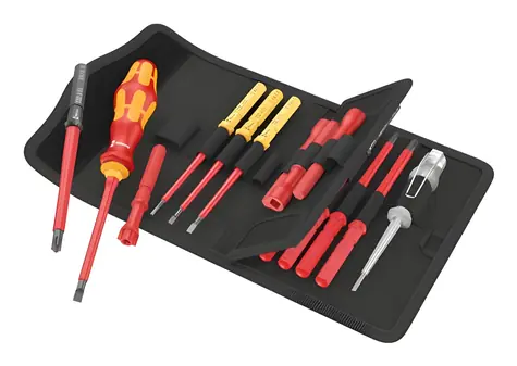 Wera Kraftform Kompakt VDE 18 Universal 1 Werkzeugfinder / Schraubendreher-Set / 18-teilig / VDE / bis 1.000 V