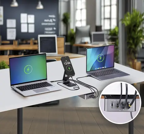 StarTech 4- Port USB-C Ladegerät 240W grau / Ladegerät / 4X USB-C / 240 W / Schnellladung