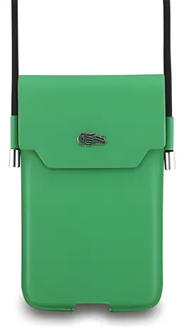 Lacoste PVC Iconic Petit Piqué Logo XL grün / Handytasche