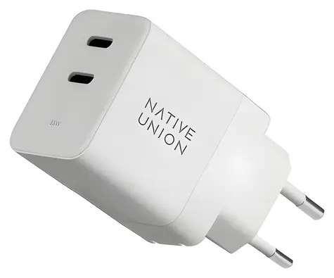 Native Union Fast GaN weiß / Ladeadapter / Power Delivery / 35 W / 2x USB-C