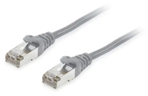 Equip S/FTP-Patchkabel (grau, RJ-45, PoE, 15 m)