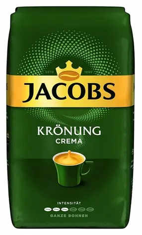 Jacobs Kronung Caffe Crema 1 kg / Kaffeebohnen / Mittlere Röstung
