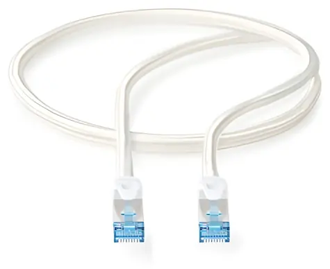 Nedis SFTP CAT6A 5m Silber / Patchkabel / RJ45-RJ45 / Knickfrei