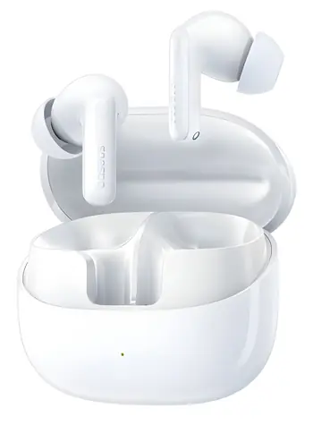 Baseus Bass BP1 Pro weiß / Kabellose Kopfhörer / TWS / ANC -50 dB / LDAC / Bluetooth 6.0 / IP55