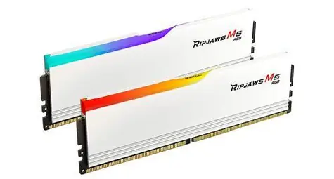 G.Skill Ripjaws M5 RGB weiß 64 GB (2x 32 GB) / RAM / DDR5 / 6000 MHz / CL30 / XMP