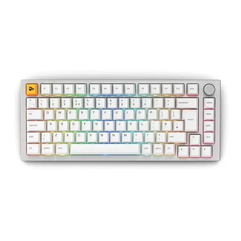 Glorious GMMK Pro weiß / Gaming-Tastatur / mechanisch / 75 % / ISO UK-Layout