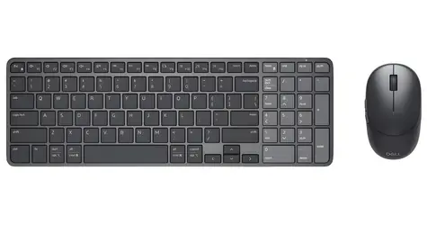 DELL PRO KM746 schwarz / Kabelloses Tastatur- und Maus-Set / CZ/SK-Layout / Akku / 5 Tasten