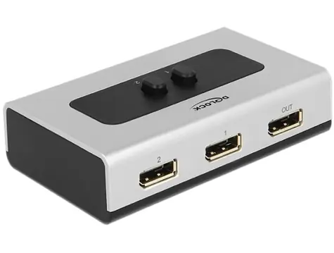 DeLock DisplayPort Switch 2 - 1 / Schalter / Handbuch / 2560×1440