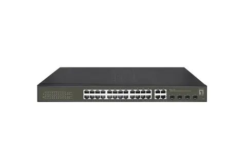 LevelOne Hilbert GES-2128P / Switch / verwaltet / 24x GE PoE+ / 4X SFP Combo / 400W PoE / 19"