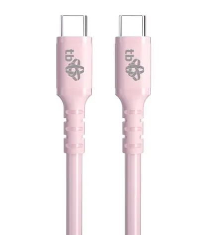 TB Touch Jelly USB-C - USB-C 60W-Kabel, pink / Datenkabel / USB 2.0 / 1 m
