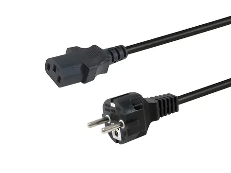 Equip 112110 schwarz / Netzkabel / CEE 7/7 - IEC C13 / 1,8 m