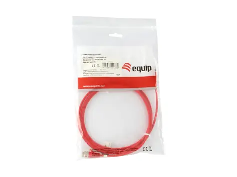 Equip Cat6a SlimFlex rot / Patchkabel / F/FTP / 2 m / LSZH / 500 MHz
