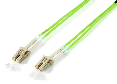 LC-LC- Equip / Optisches Patchkabel / OM5 / Duplex / Multimode / LSZH / 1 m / grün