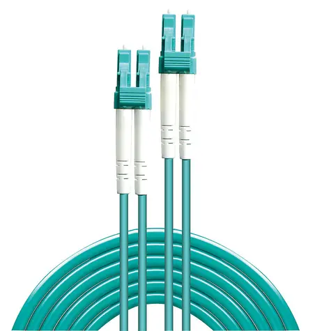 Lindy LC/LC grün / Optisches Patchkabel / Multimode OM3 / 50/125 µm / Duplex / 2 m