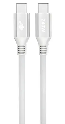 TB Touch USB-C - USB-C 240W weiß / Datenkabel / 1 m / Power Delivery